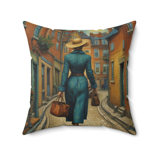 And she lived happily ever after Spun Polyester Square Pillow